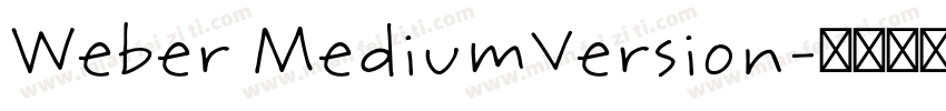 Weber MediumVersion字体转换